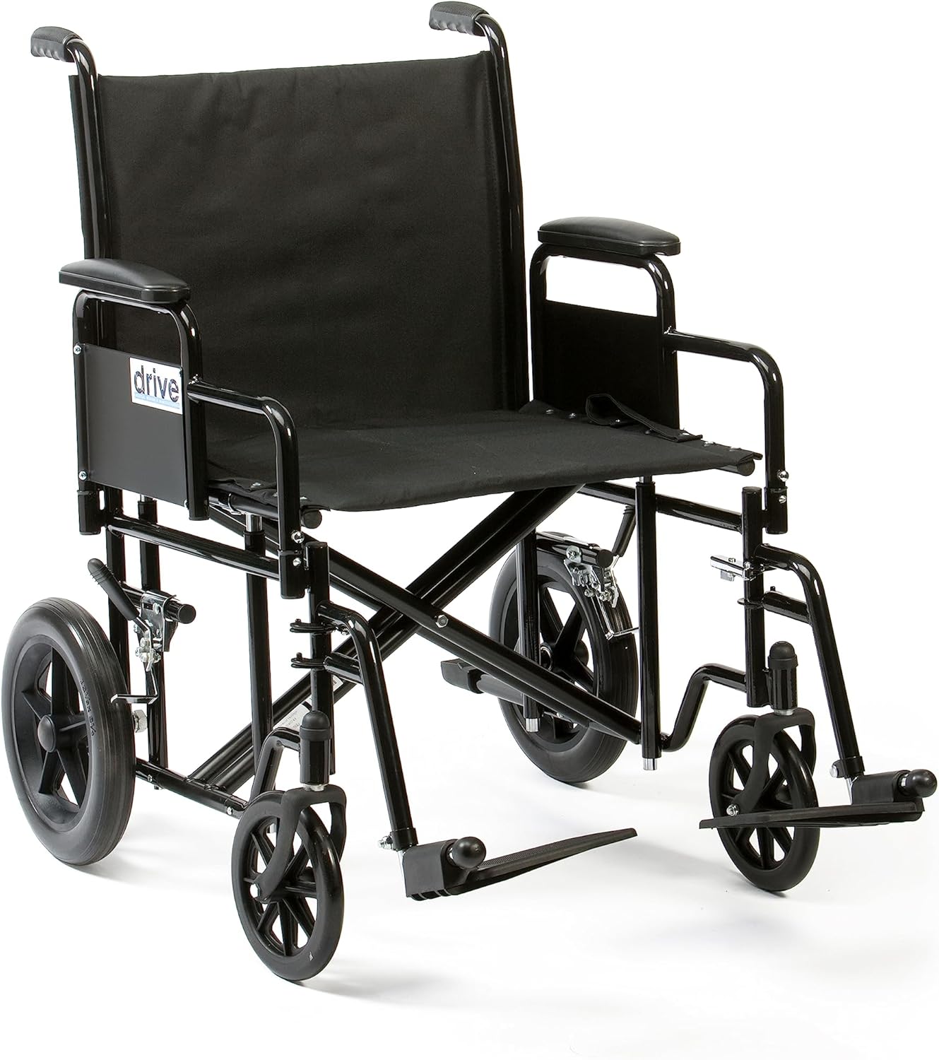 Drive Devilbiss Bariatric / Heavy Duty Steel Transport Chair, 22 Inch
