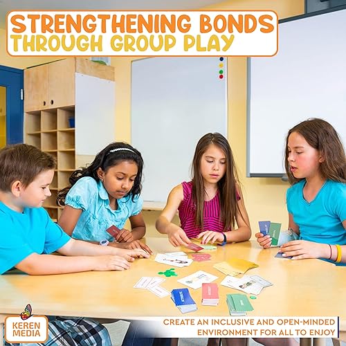 Miniatura 6 de Link Alike Juego de habilidades sociales para niños, un divertido juego de terapia rompehielos actividad de aprendizaje social emocional  Uso de la