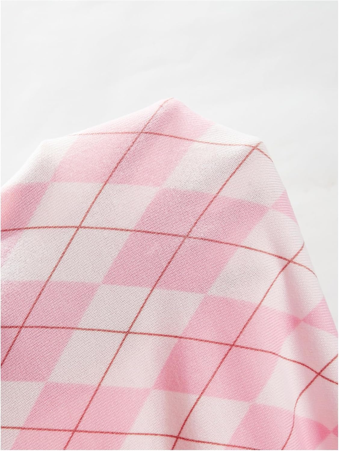 SOLY HUX Women's Sweater Vest Argyle Plaid Sleeveless Crew Neck Preppy Knitted Crop Tank Top - Image 5