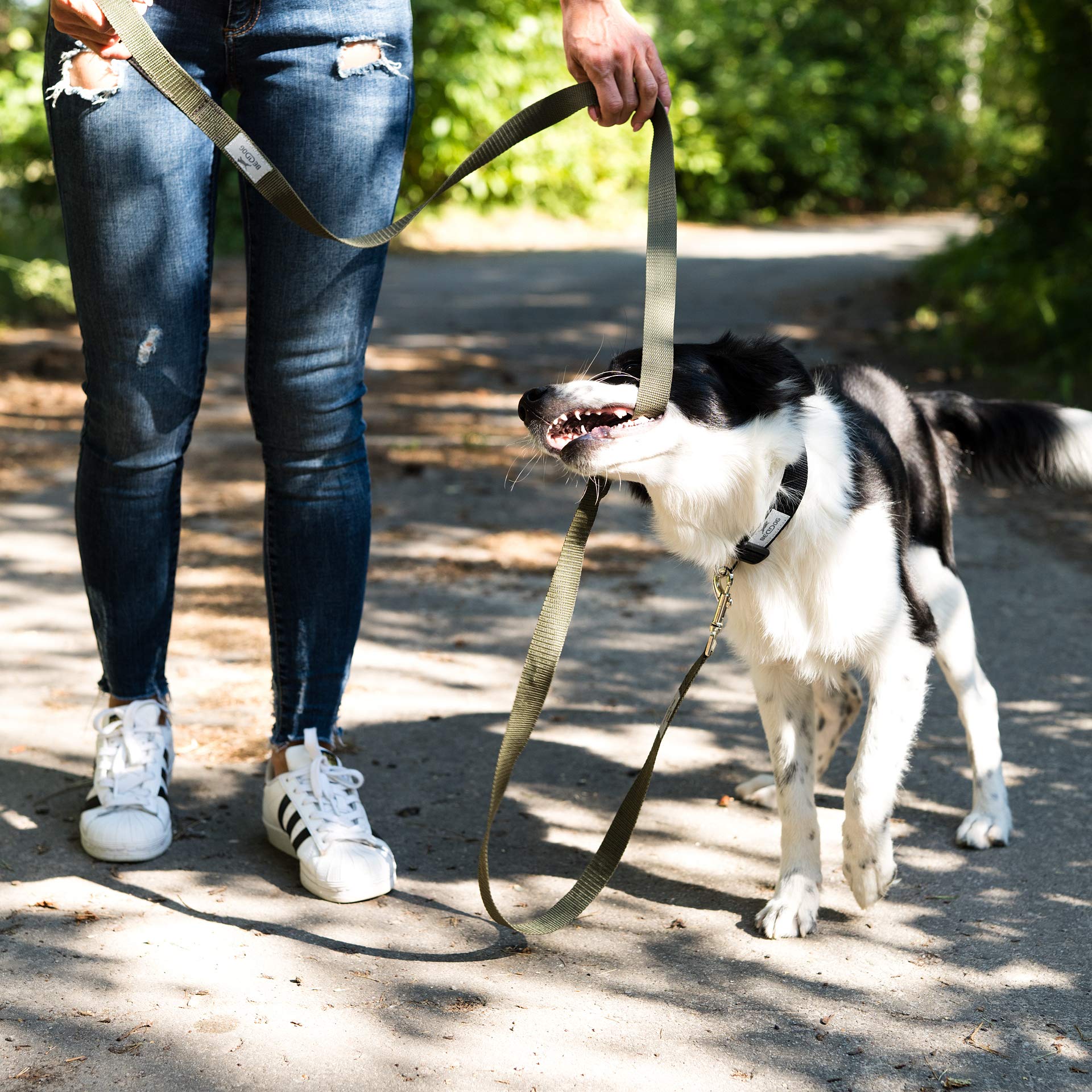 Lettino Rialzato Per Cani OneTigris - Rete Traspirante 130x70 Cm, Pieghevole Per Esterno E Interno - Foto 9
