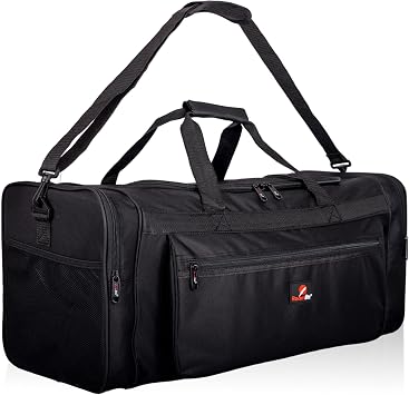 Roamlite Travel Duffle Holdalls - Weekend or Very Big Overnight Bag - Gym Sports Kit - 66x30x30 cm Litre RL58K Black