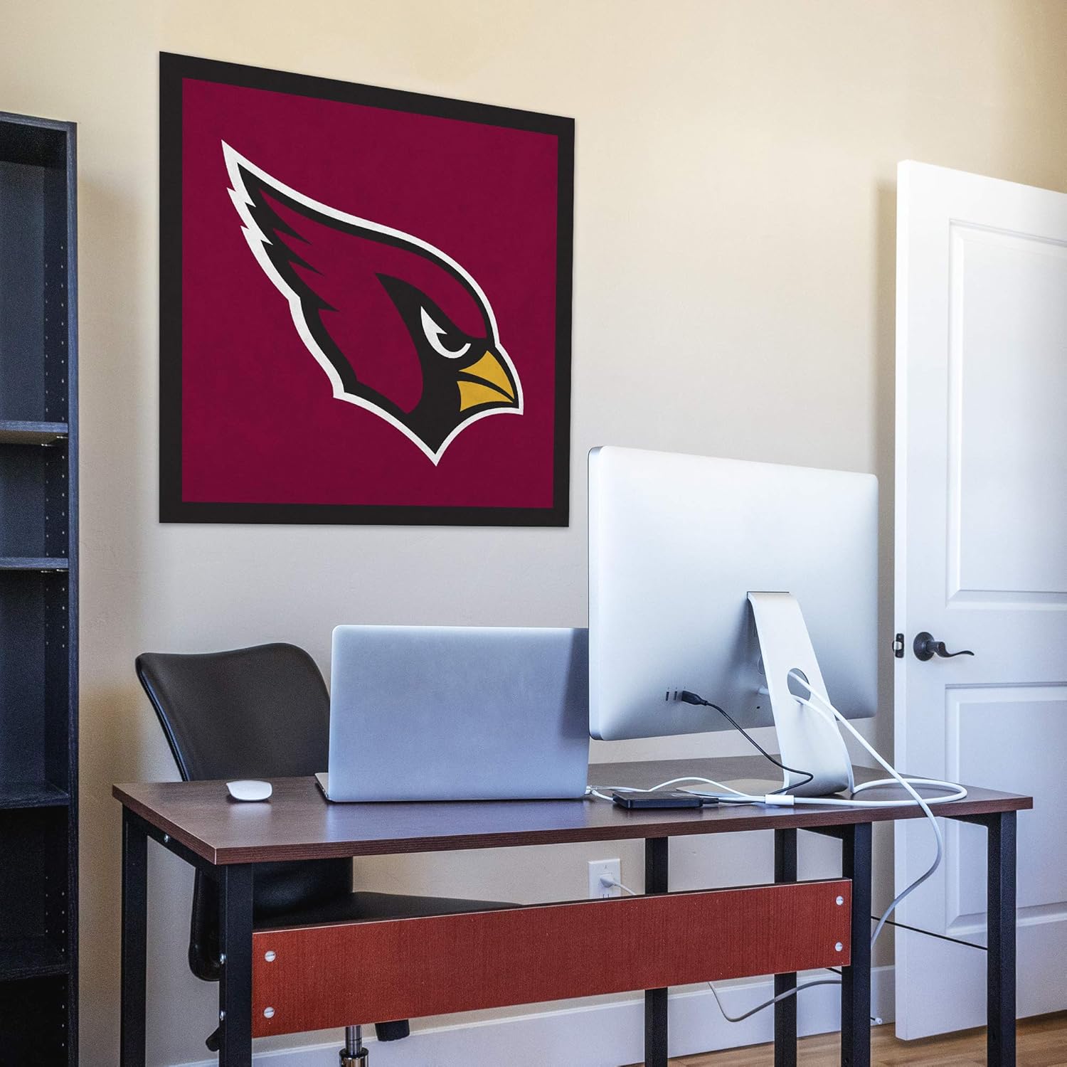 Rico Industries Personalized NFL 35" Felt Wall Banner - Arizona Cardinals Sports Decor For Man Cave, Game Room, Office & Bedroom - Long-Lasting, Customizable Wall Decorations - Made in the USA : Sports & Outdoors