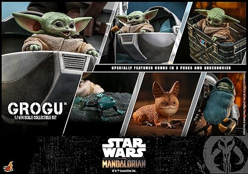Miniatura 12 de TV Masterpiece Mandalorian Grogoo y juego de accesorios 1/6 escala figura verde (HT908288)