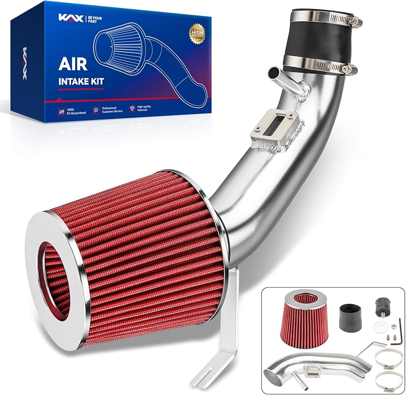 Kit de admissão de ar frio KAX 3" para Nissan Altima 2.5L 2007–2012 – Vermelho