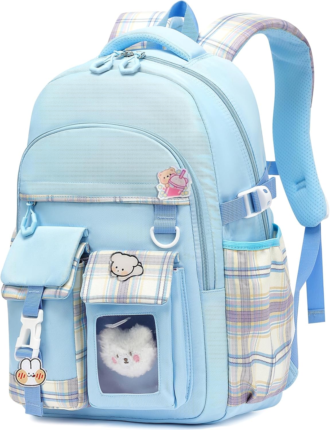Cute Kids Backpack for Girls, Kawaii Teens School Bookbag
