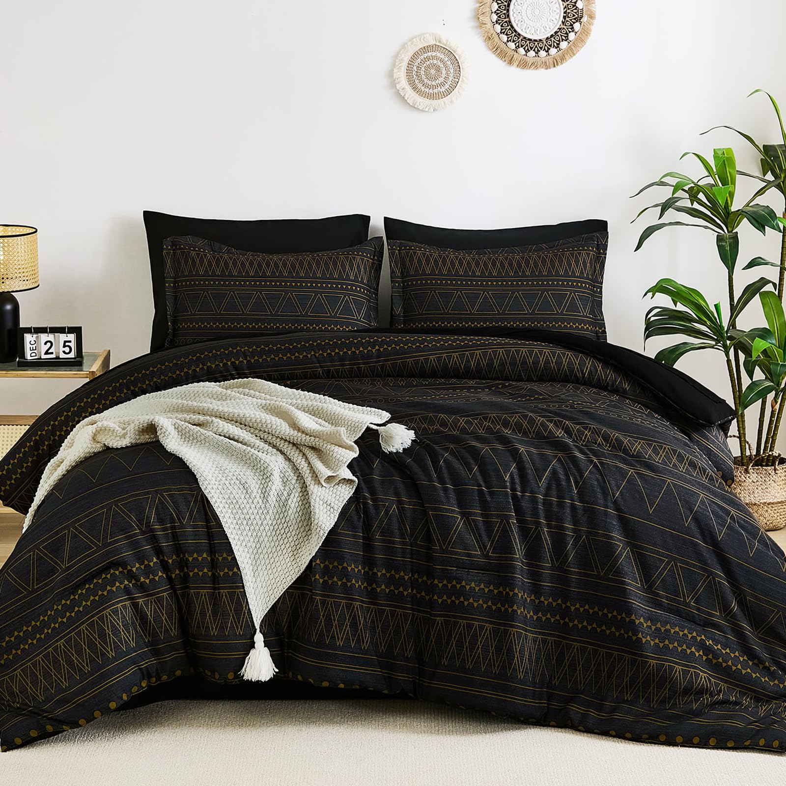 Parure de lit à rayures bohème pour sublimer votre chambre à coucher