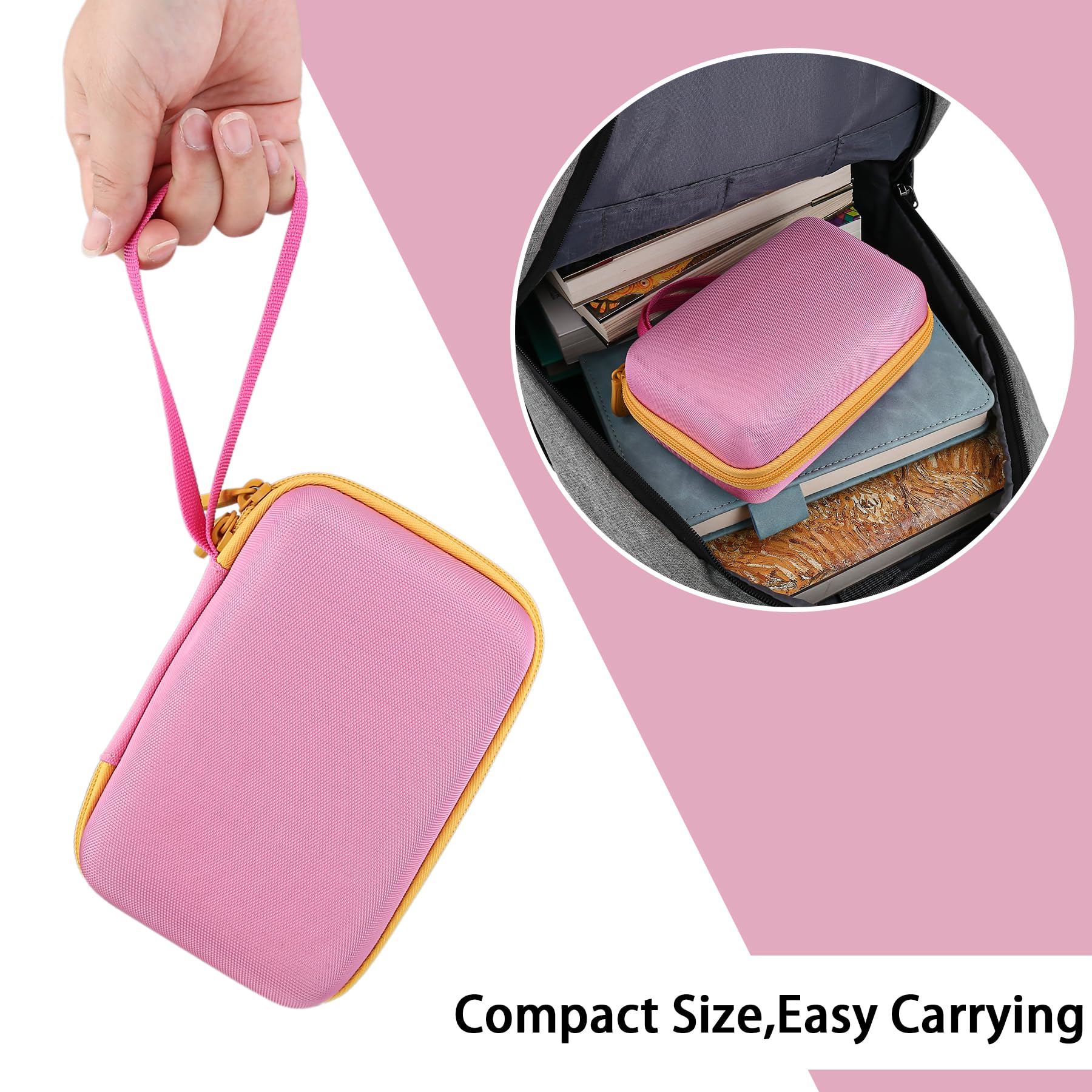 Aenllosi Twarde etui kompatybilne z grą karcianą UNO, etui do gry karcianej dla rodziny (tylko torba), Rosa, 16*11.5*7cm, Twarda obudowa