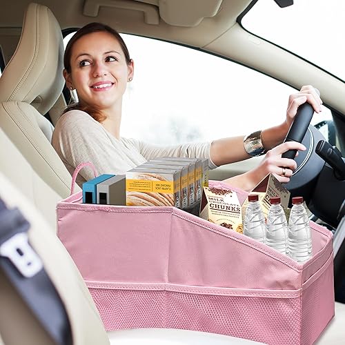 Miniatura 5 de Orionstar Organizador de asiento de automóvil para asiento delantero o trasero, organizador de asiento de pasajero, organizadores de respaldo de
