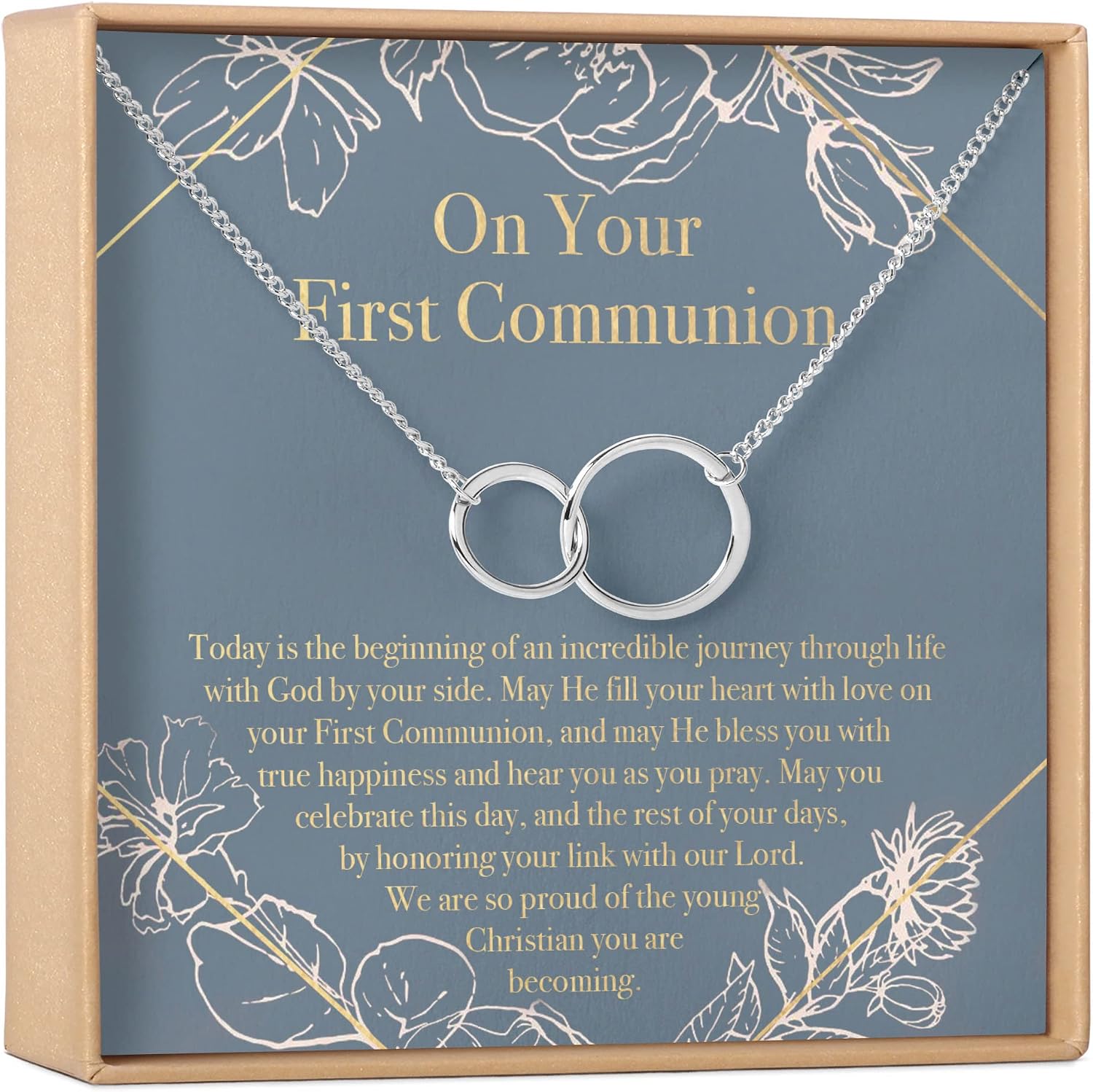 Dear Ava Necklace Gift For Women and Girls - Adjustable Modern Jewelry Pendant Love Gifting Idea for Her with Heartfelt Card - Long Distance Gifts for Your Loving Ones