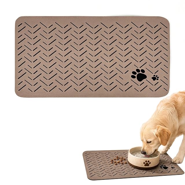 Naruide Alfombra Comedero Perro Super Absorbente, Alfombra Perro Antideslizante