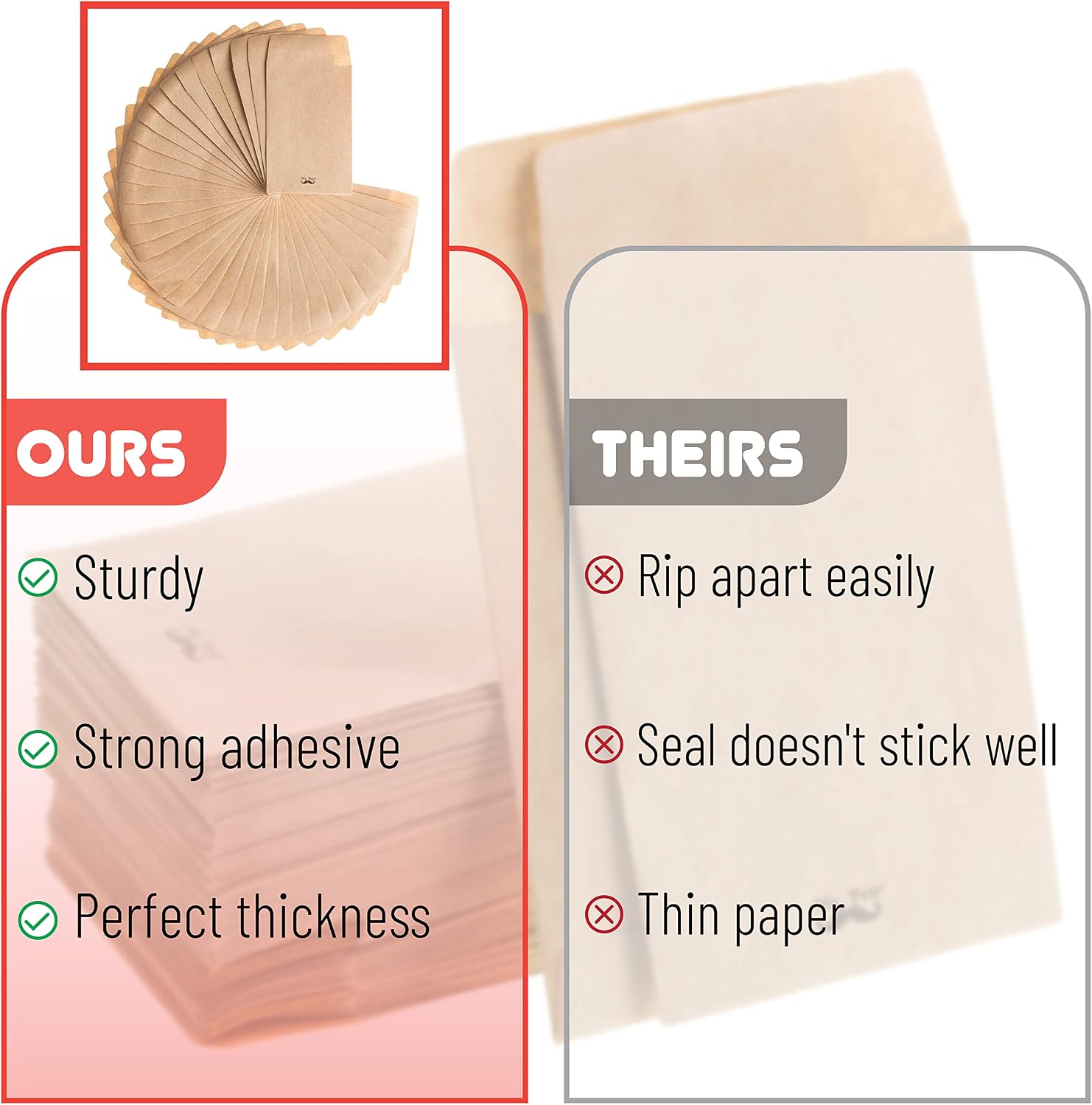 Mr. Pen- Kraft Coin Envelopes, 2.25" x 3.5", 100 Pack, Kraft Envelopes, Seed Envelopes, Small Envelopes, Gift Card Envelopes, Mini Envelopes, Key Envelopes, Seed Packet Envelopes, Stamp Envelope
