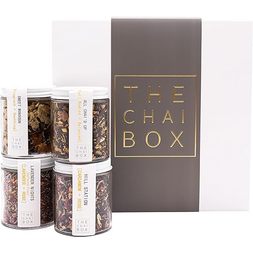 The Chai Box - El mejor juego de regalo de los amantes de Chai