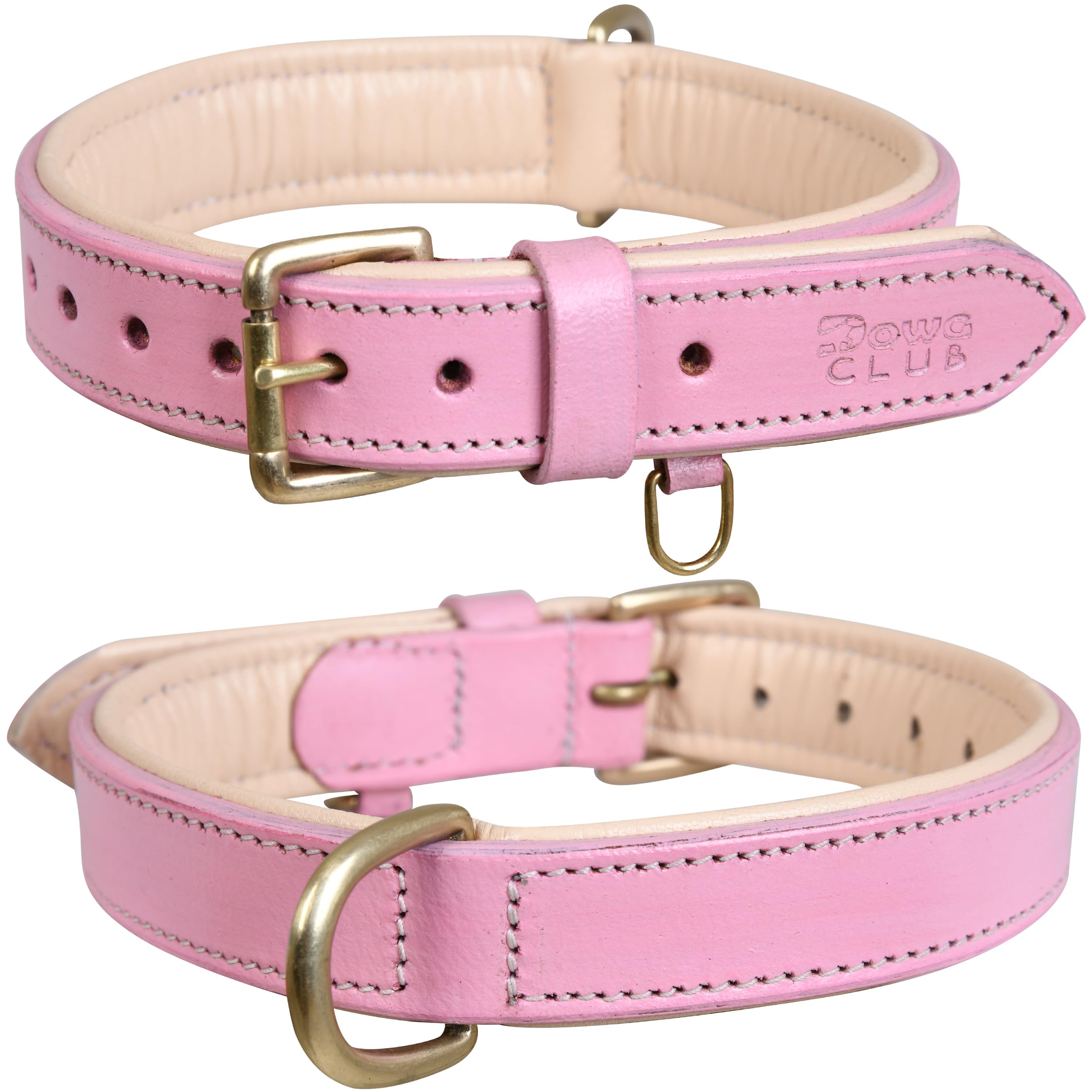 Genuine Leather Dog Collar Full Grain Heavy Duty Comfortable - Main Image
