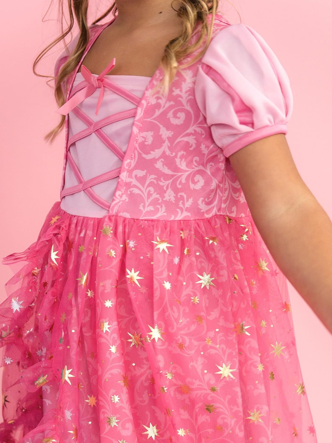 RuffleButts Girls Princess Dress-Up Corset Nightgown