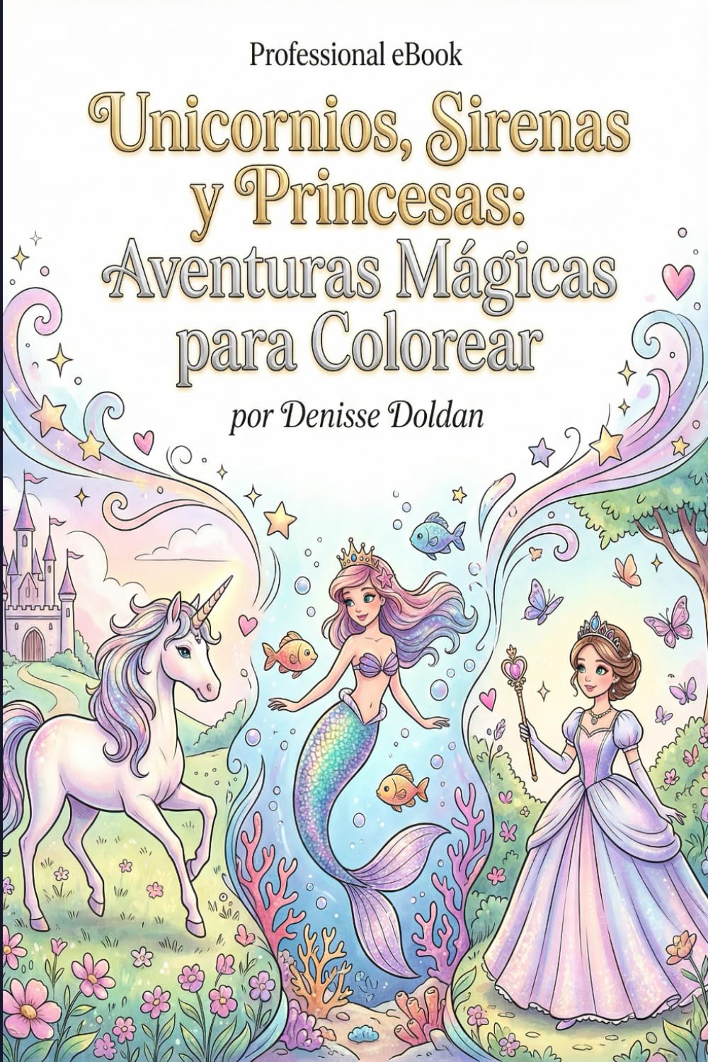 Unicornios, Sirenas y Princesas: Aventuras Mágicas para Colorear