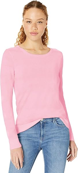 Amazon Essentials Women's Long-Sleeve Lightweight Crewneck Sweater…
