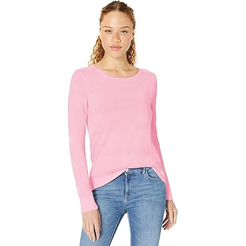 Amazon Essentials Women's Long-Sleeve Lightweight Crewneck Sweater (Available in Plus Size)