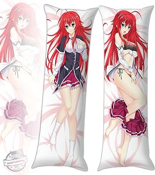 Anime 19x59 Hugging Body Pillow Case Cute Girl Rias Gremory Decorative Bedding Throw Pillow Cover for Otaku's Gift (Red)