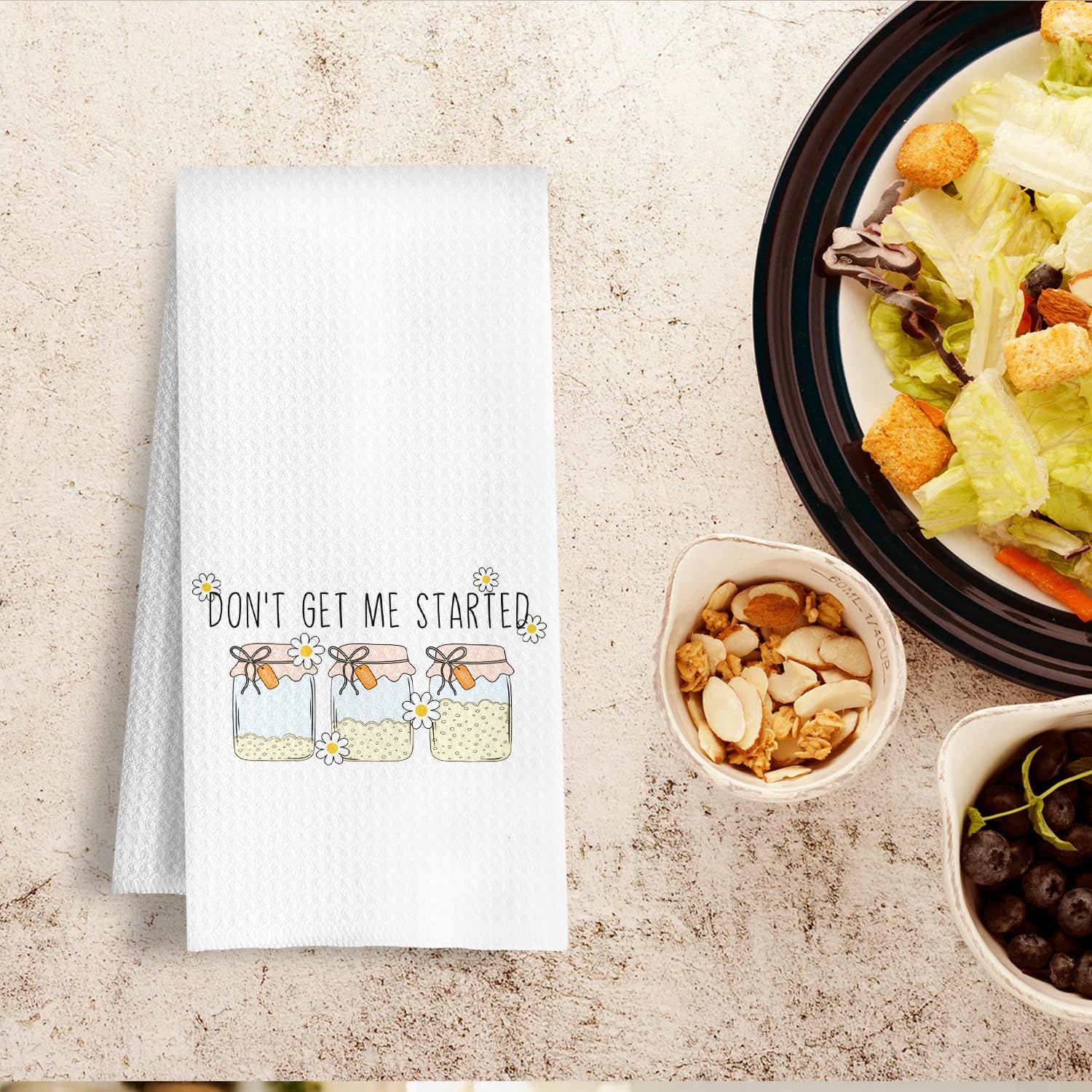 Funny Sourdough Baking Kitchen Towels, Gifts for Sourdough Bakers Baking Lovers Dish Towels, Bread Maker Gifts Hand Tea Towel for Dining Kitchen, 16x24 Inch - Image 4