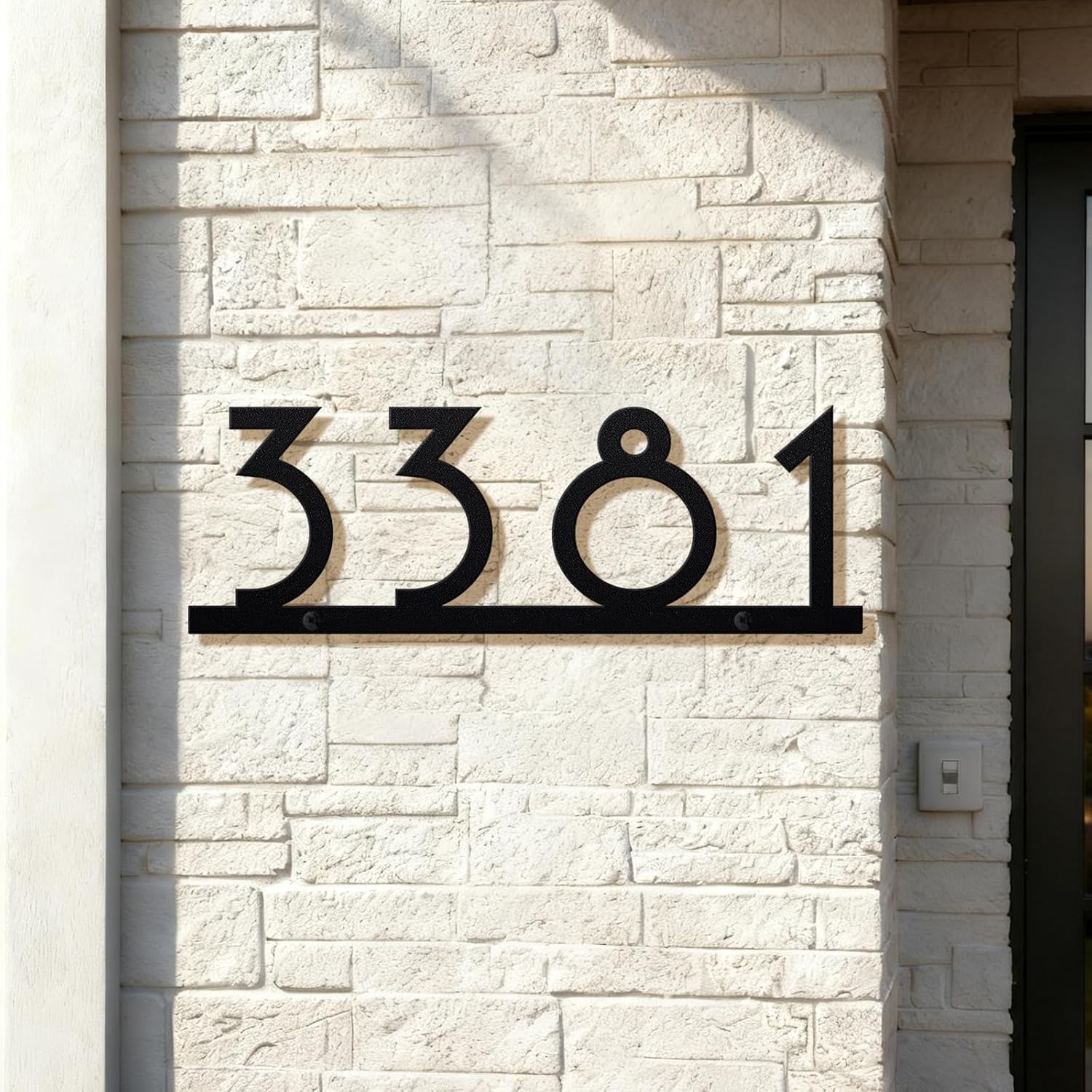 Personalized Metal House Numbers | 5-7 Inch High Visibility for Outside | Floating Mount | 14-Gauge Steel - Perfect New Home & Housewarming Gift