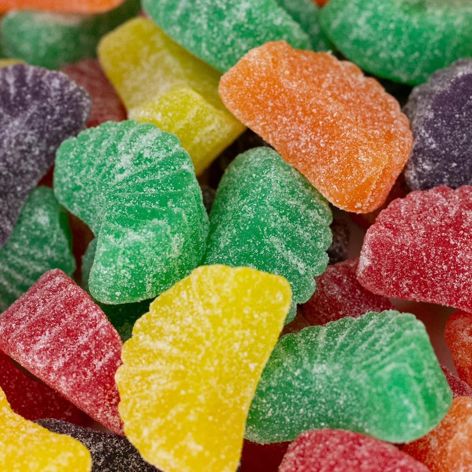 Fruit Slices Jelly Candy | 2 Pound Bag | Assorted Flavors | Sugar-Dusted Nostalgic Sweets