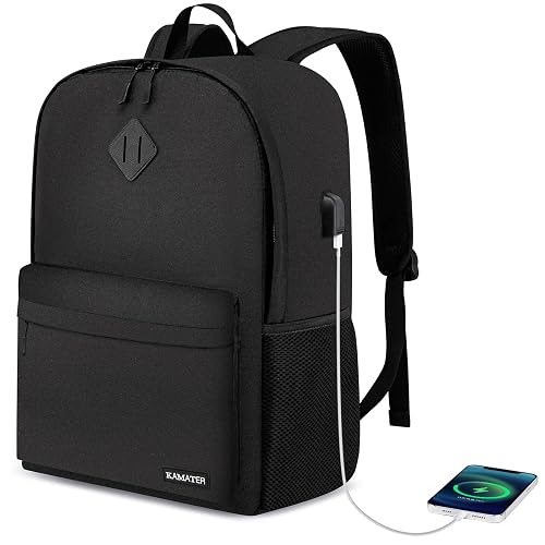 kamater Sturdy 17.3' Laptop Backpack (Black)
