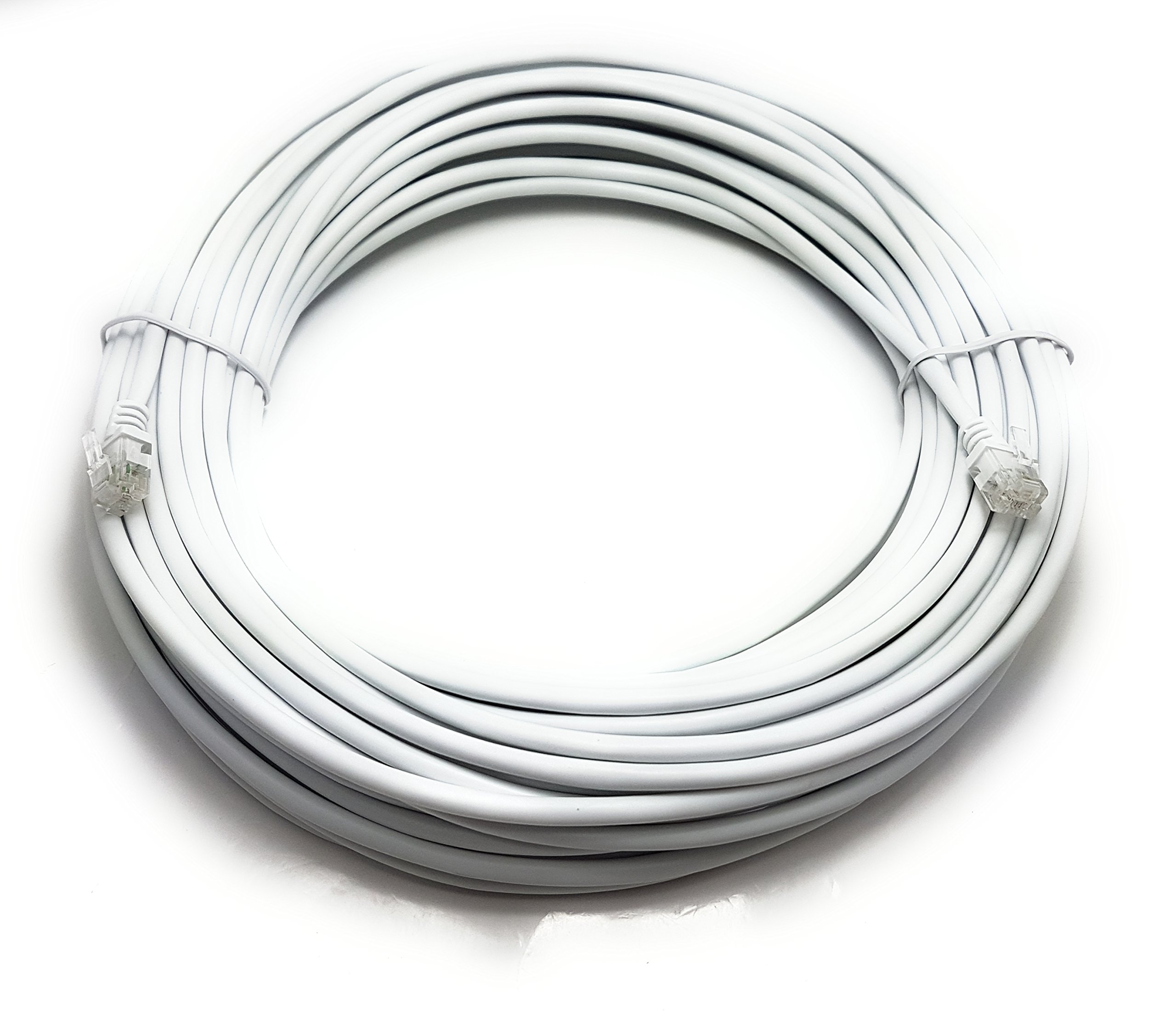Telephone Extension Cable AinCore 1 Long White RJ11 To RJ45 / ADSL Ode ...