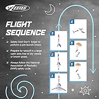 Vista 6 de Estes 1756 Paquete a granel de 12 kits de construcción de cohetes alfa, kits de modelos de cohetes voladores intermedios para mayores de 10 años
