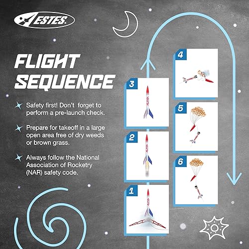 Miniatura 6 de Estes 1756 Bulk Pack of 12 Alpha Rocket-Building Kits, Intermediate Flying-Rocket Model Kits for Ages 10+