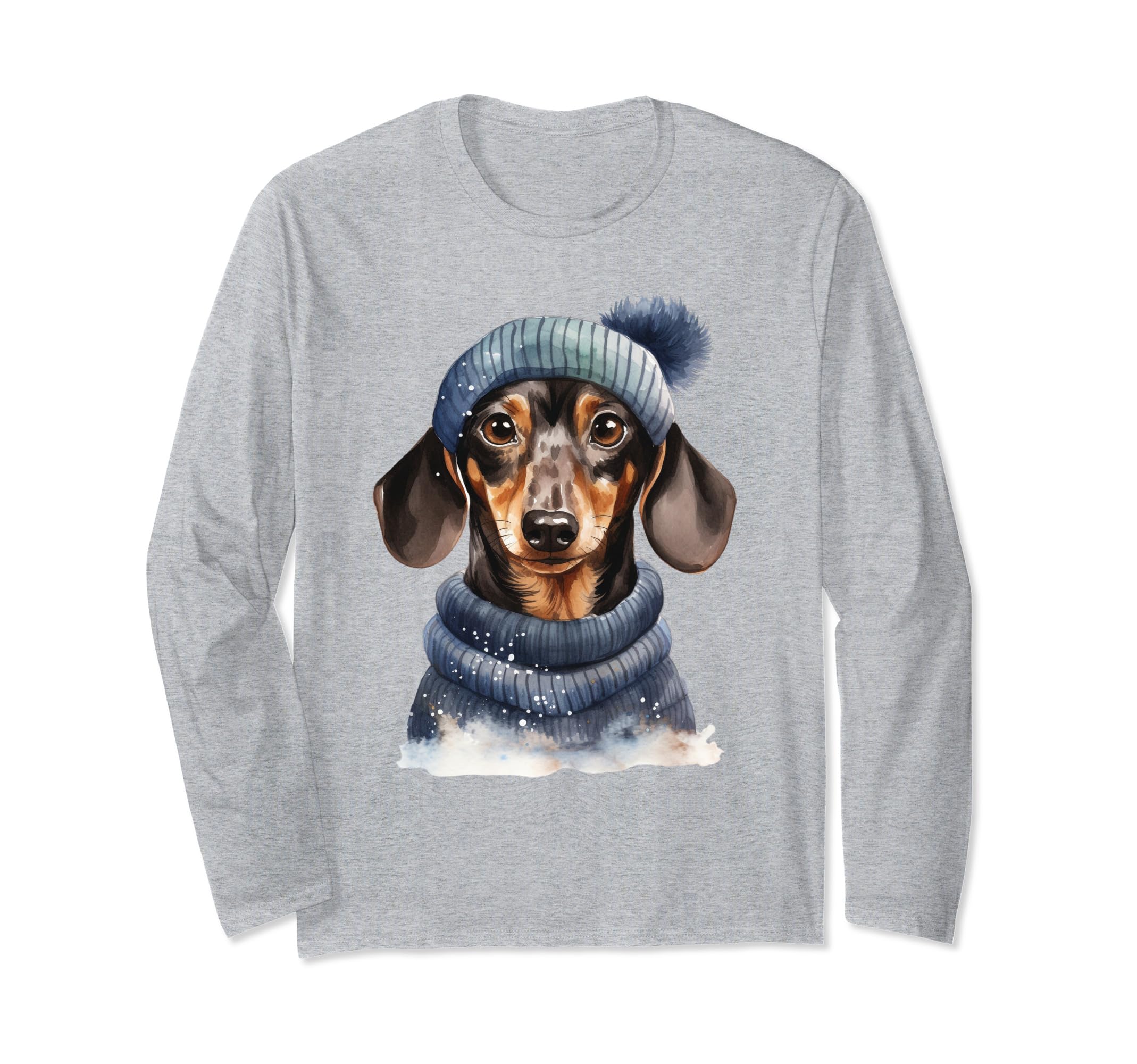 Christmas Winter Wiener & Dachshund Long Sleeve T-Shirt