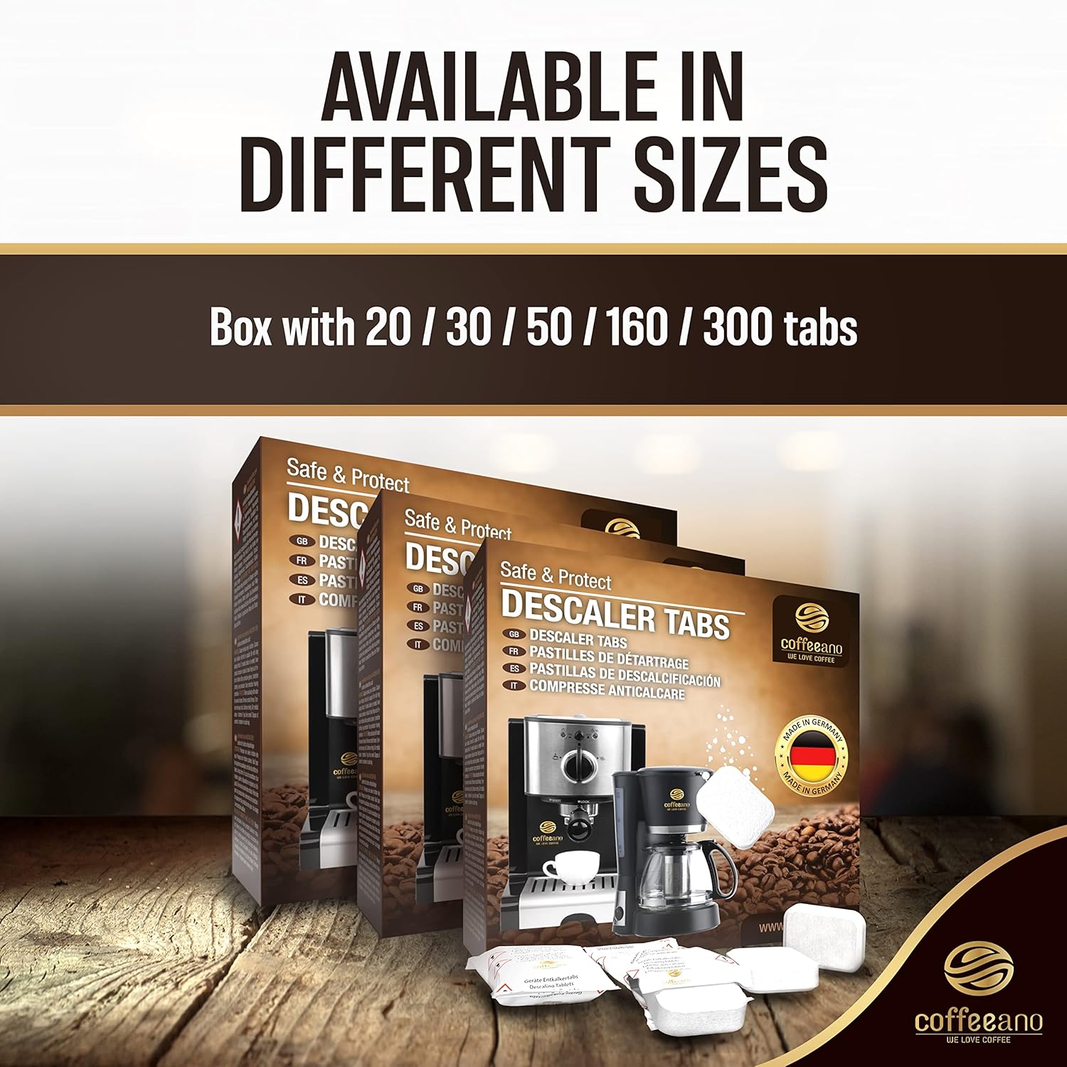 Coffeeano 50x descaling tablets XL for fully automatic coffee machines and coffee makers. Descaling tabs compatible with Jura, Siemens, Krups, Bosch, Miele, Melitta, WMF and many more 9 81EBF3CIu7L. AC SL1500