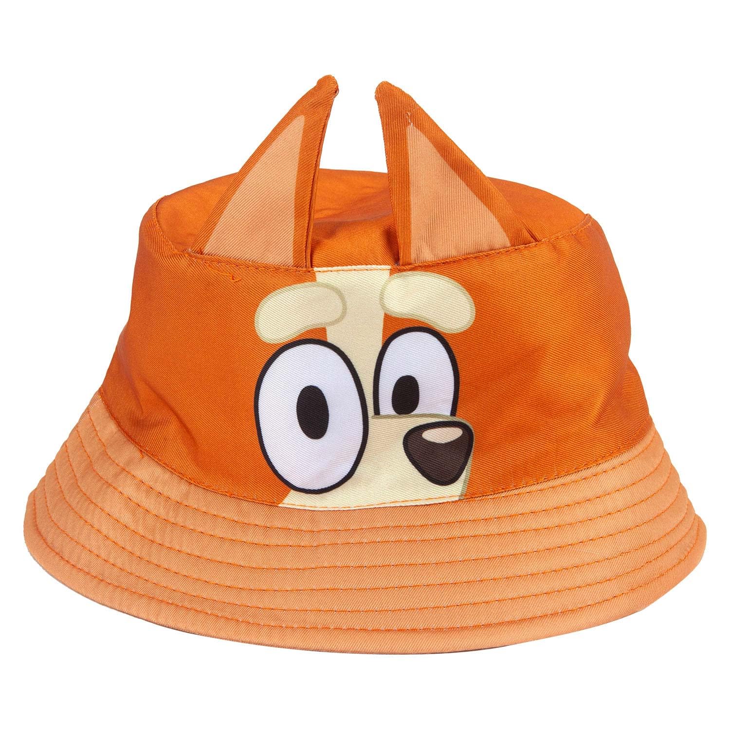 VFM e-Store - Bingo Bluey Bucket Hat Children's Video Game Accessories Birthdays, Gifts, Boys Girls - 24cm X 17cm Orange