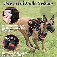 Vista 75 de rabbitgoo Tactical Dog Harness for Large, Heavy Duty Pet Harness with Handle, No-Pull Service Vest Large Breed, Adjustable Military Dog Vest for