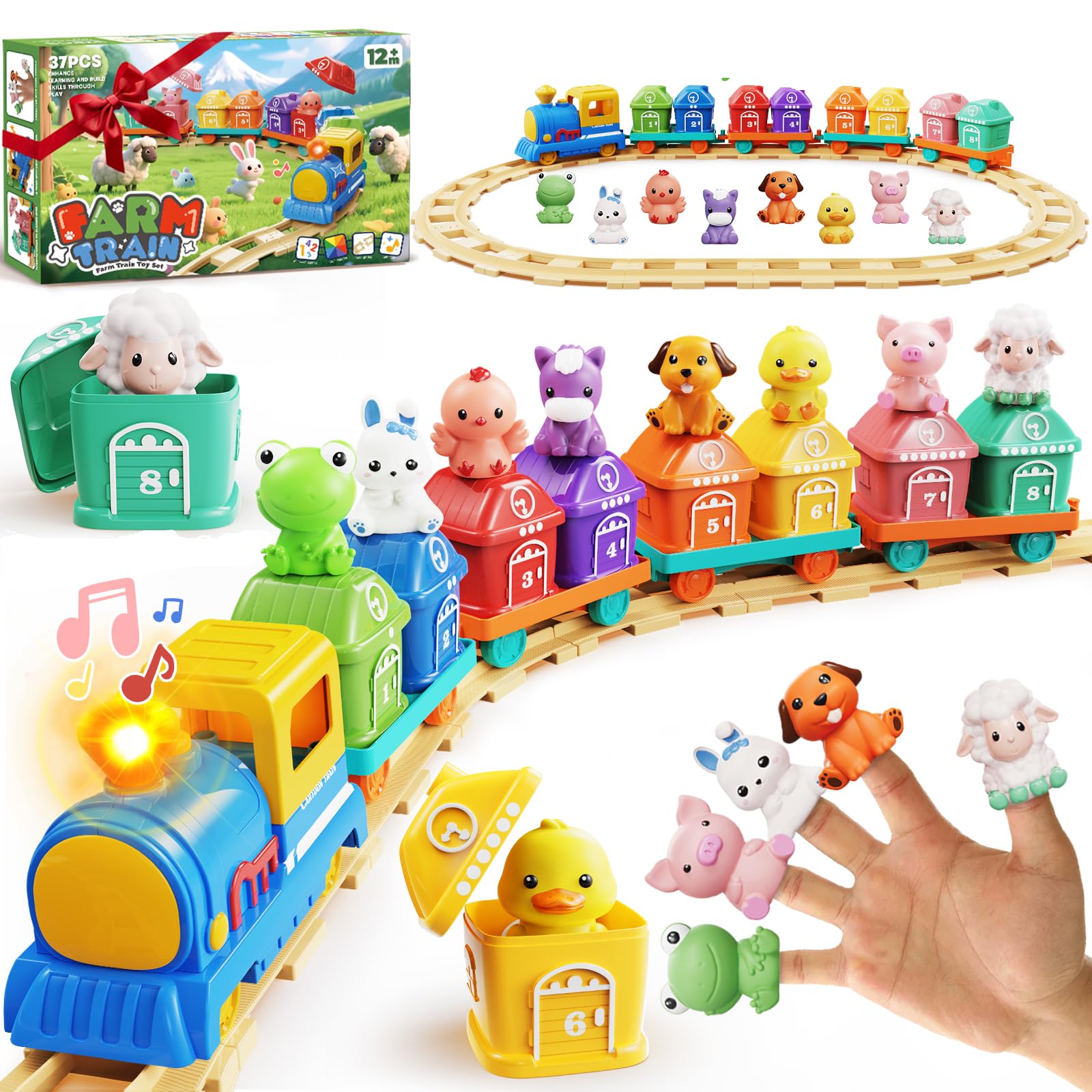 Vinkp Music & Light Train Set