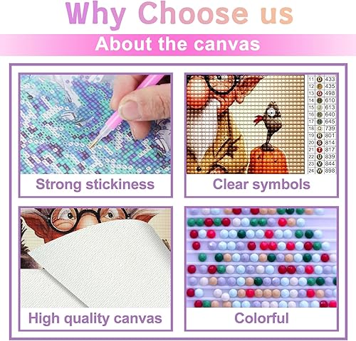 Miniatura 3 de Kits de pintura de diamantes para adultos, bricolaje 5D Acción de Gracias, kit de pintura de diamantes de taladro completo de otoño, arte de
