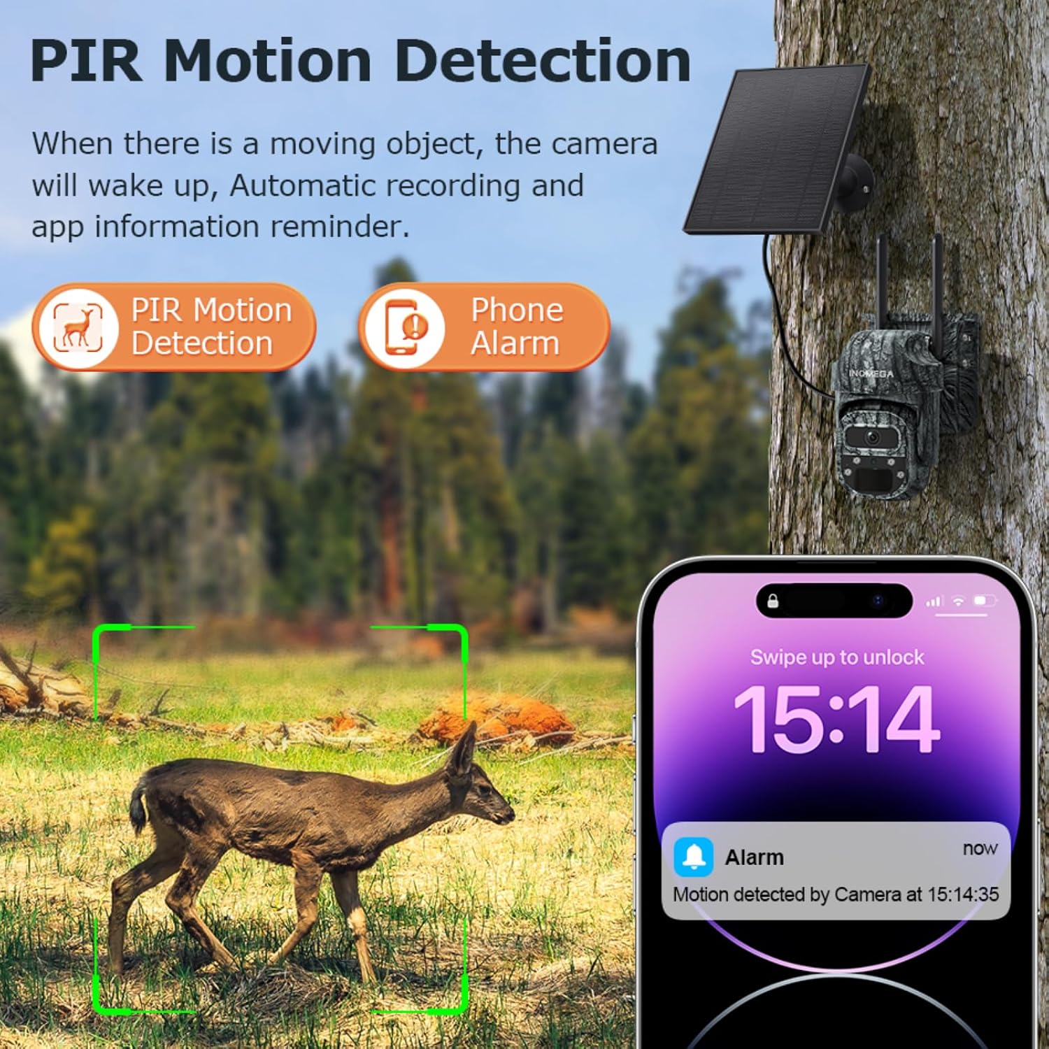 4G Cellular Trail Camera with 355° Live View for Wildlife Scouting 4