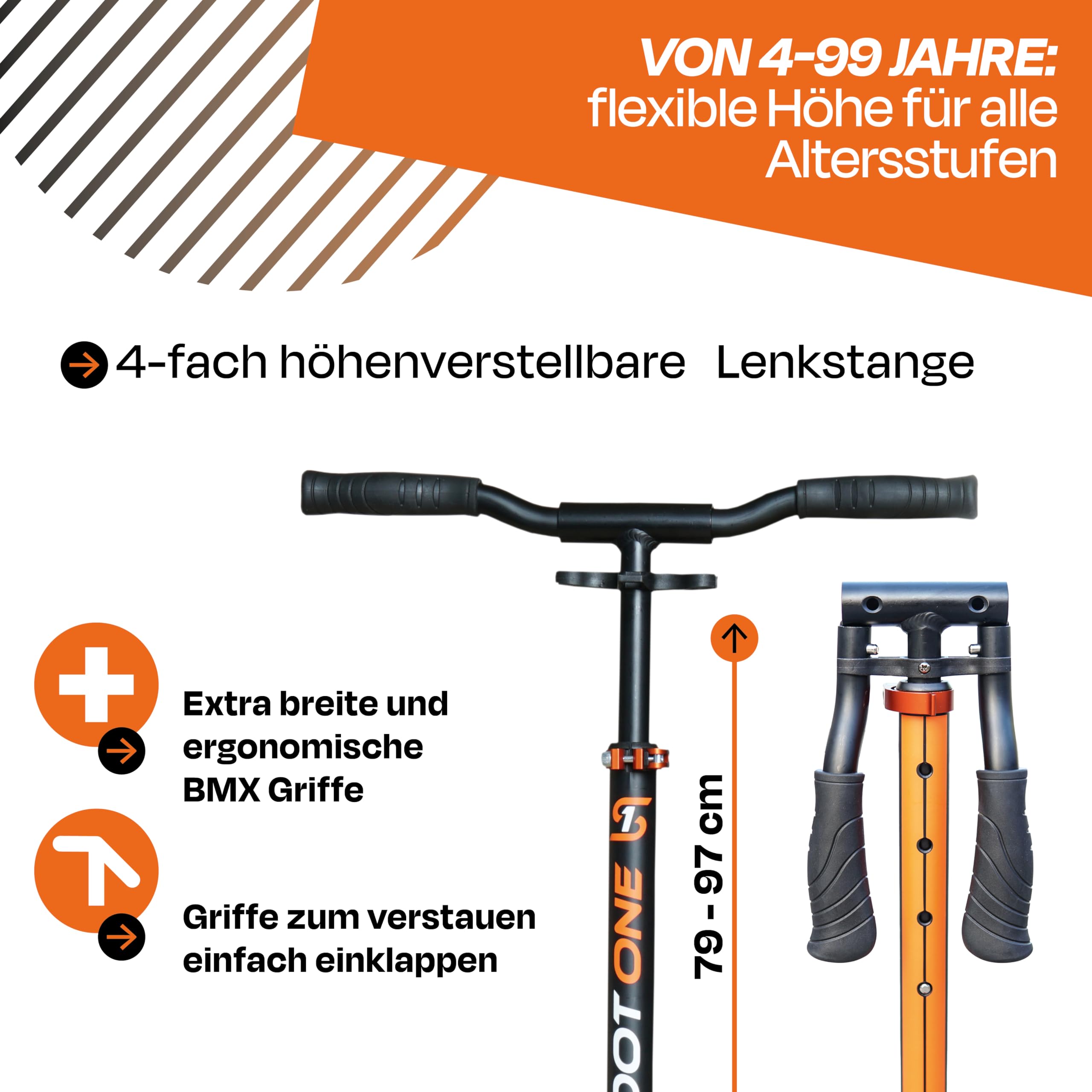 Aluminium Scooter S 1 / S 2 – höhenverstellbarer Aluminiumroller Scooter Roller ABEC 7