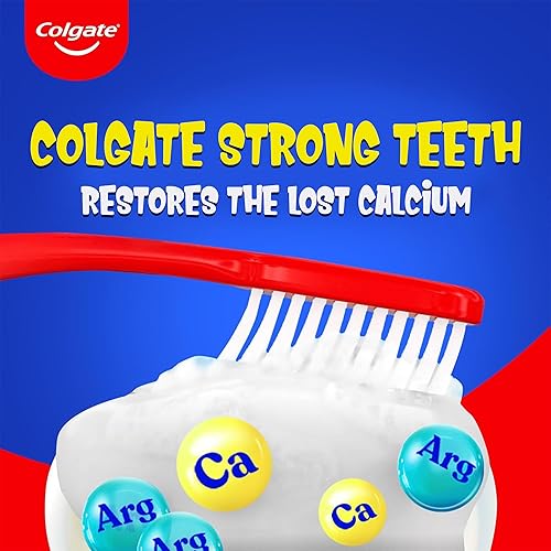 Miniatura 7 de Colgate Pasta de dientes con flúor de protección contra la caries para niños, paquete de 6, sabor a fruta burbuja, pasta de dientes para niños, para