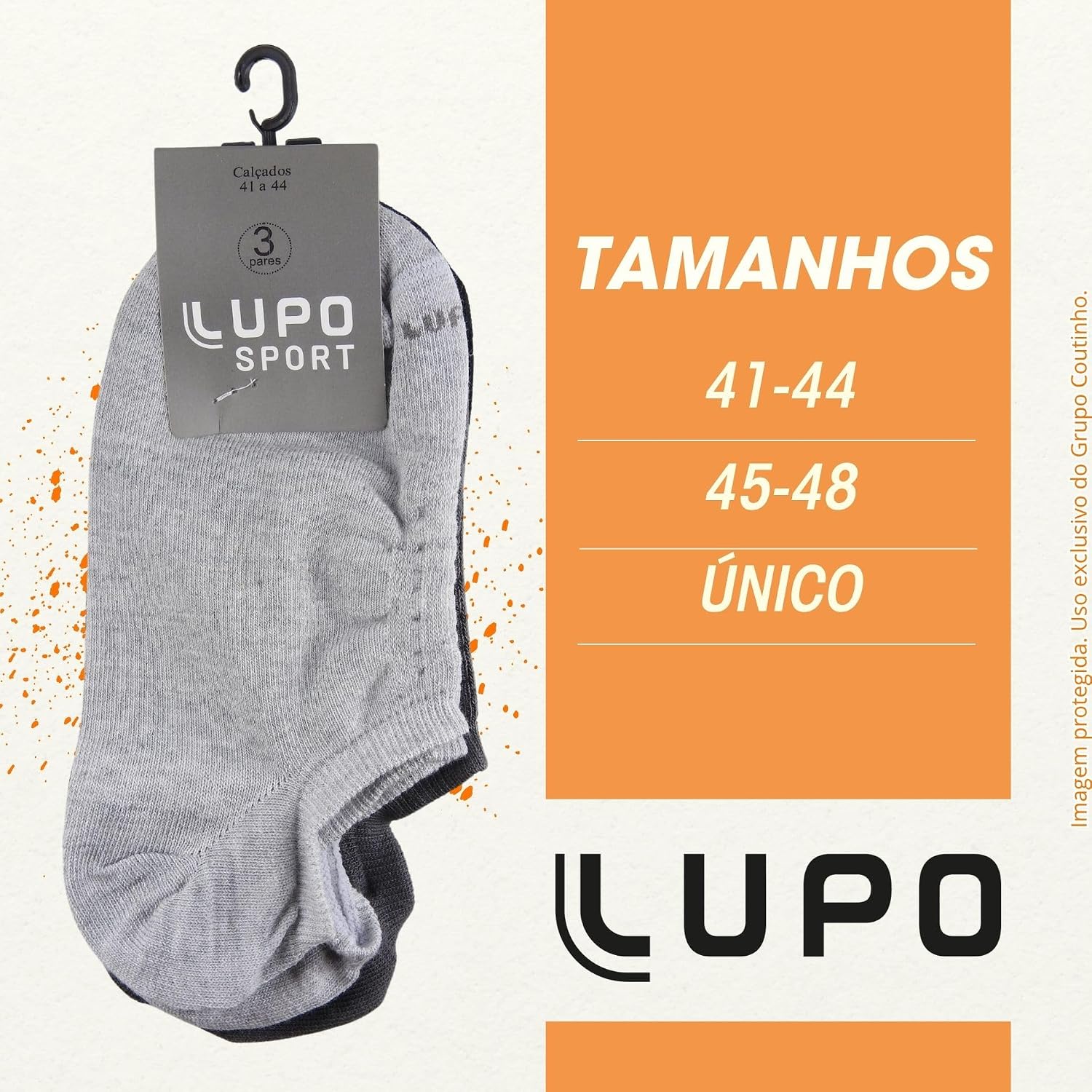 Kit 12 Pares Meia Lupo Sapatilha Soquete Invisível Original Unissex