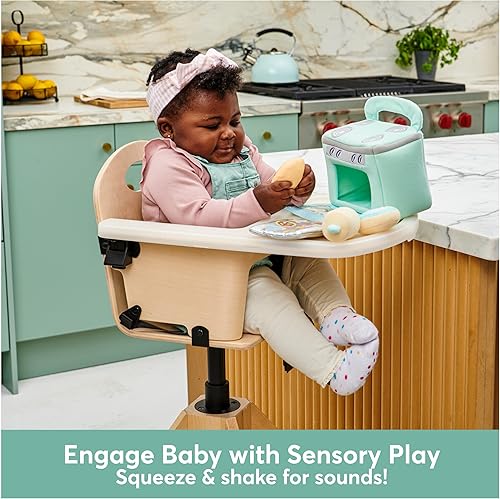 Miniatura 5 de Baby GUND My First Baking - Juego de peluche con sonidos, sonajero, chirridos y arrugas, juguete sensorial de felpa ultrasuave para bebés y recién