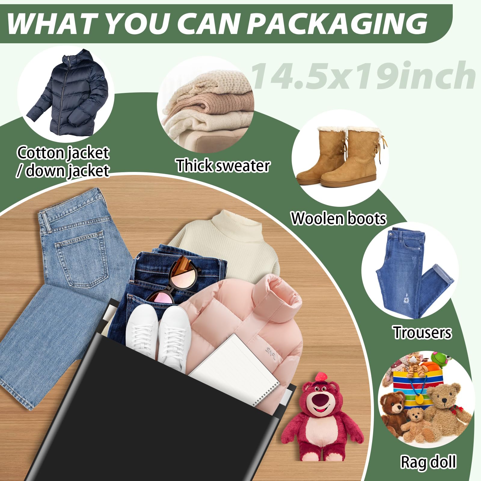 Oududianzi Grandi buste in polietilene 14,5 x 19, 100 sacchetti di spedizione impermeabili, sacchetti di plastica spessi per spedizioni, sacchetti autosigillanti, sacchetti per imballaggio di piccole