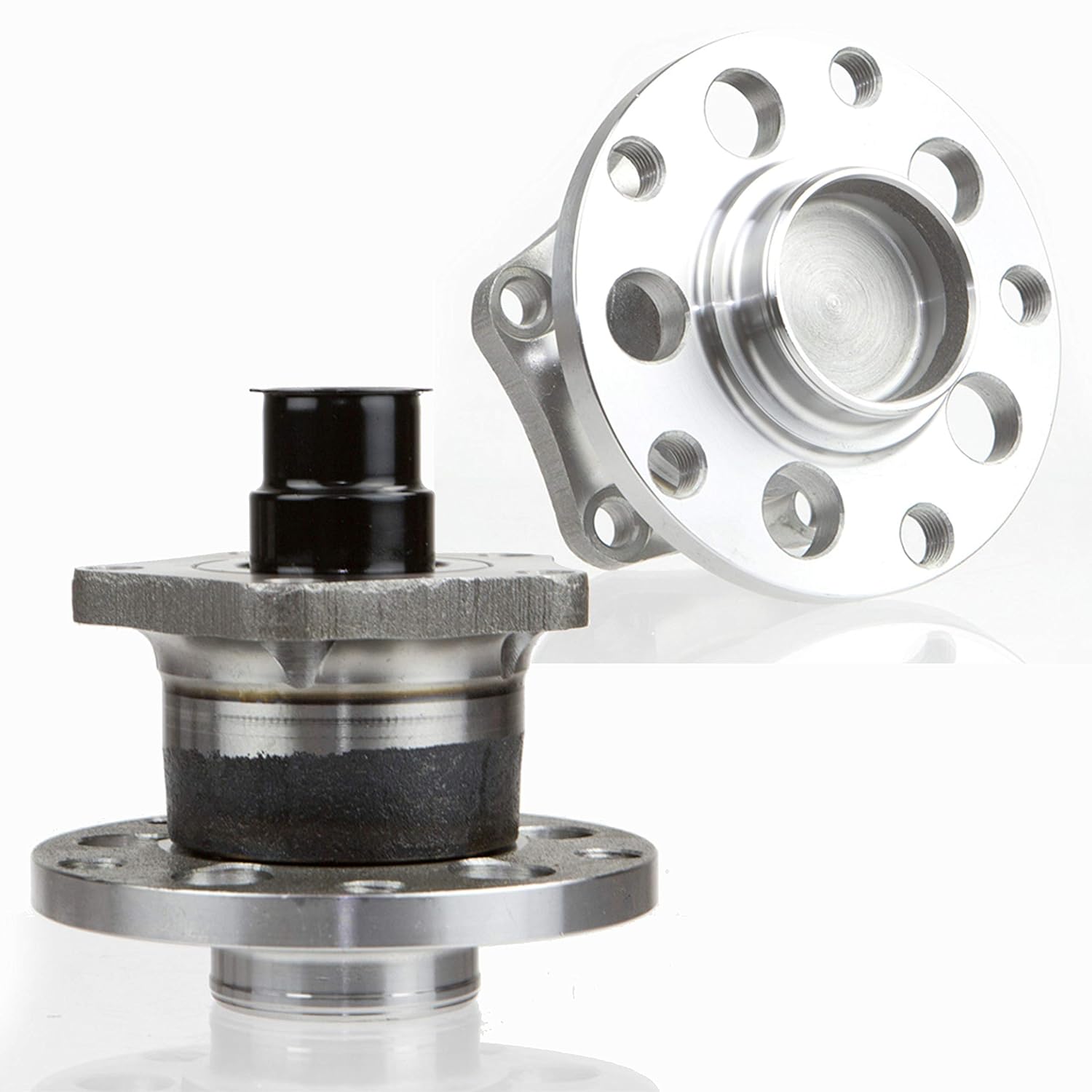 [2-Pack] 512187 Rear Driver and Passenger Side Wheel Hub Bearing Assembly Compatible with Audi A6 1998-2004, Audi A6 Quattro 1998-2004, Volkswagen Passat 1998-2005 [FWD Models Only]