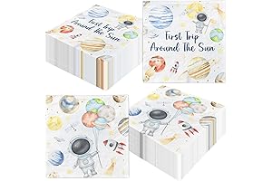 40Pcs First Trip Around The Sun Napkins Space Napkins