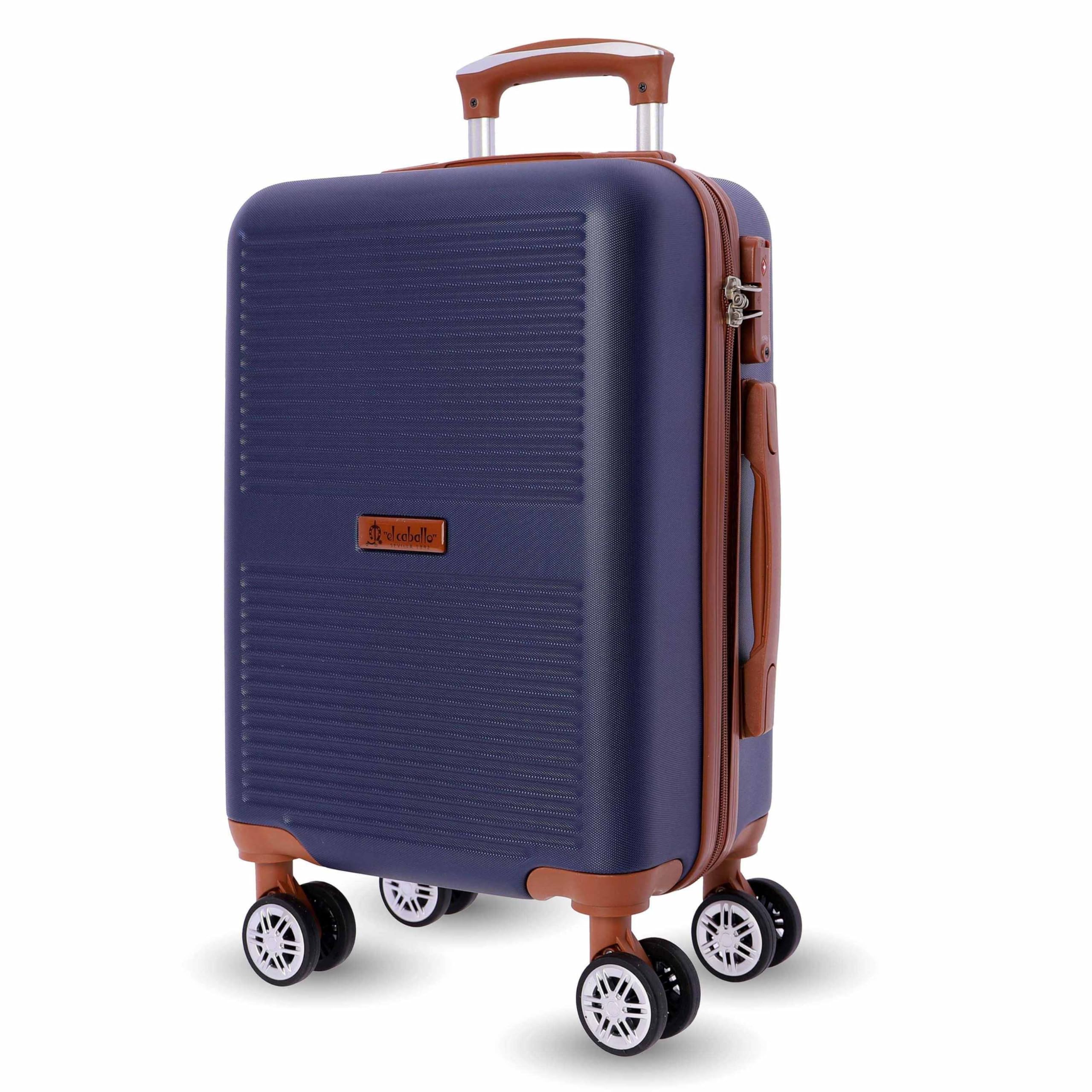 EL CABALLO - Maletas de Viaje Cabina - Maleta Cabina - Maletas de Viaje - Maleta de Cabina Resistente 52x35x20 Ryannair- Trolley Equipaje para Avion Resistente con 4 Ruedas de 360º y candado TSA