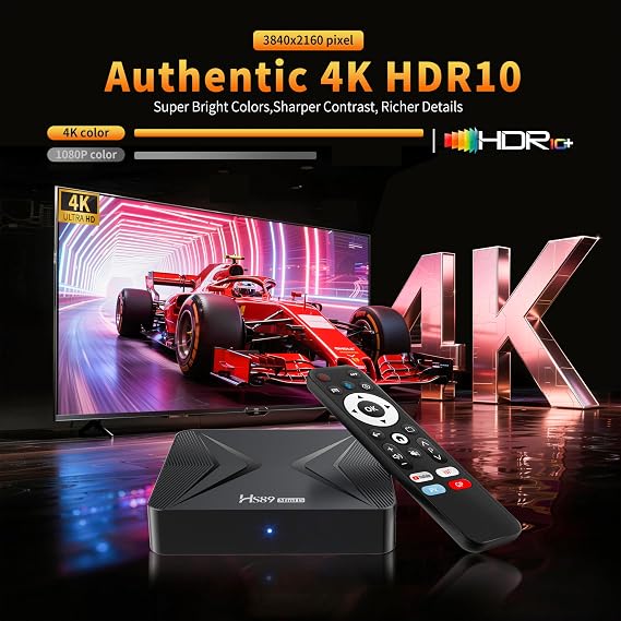 Android TV Box, Android 14.0 Box 4GB RAM 32GB ROM