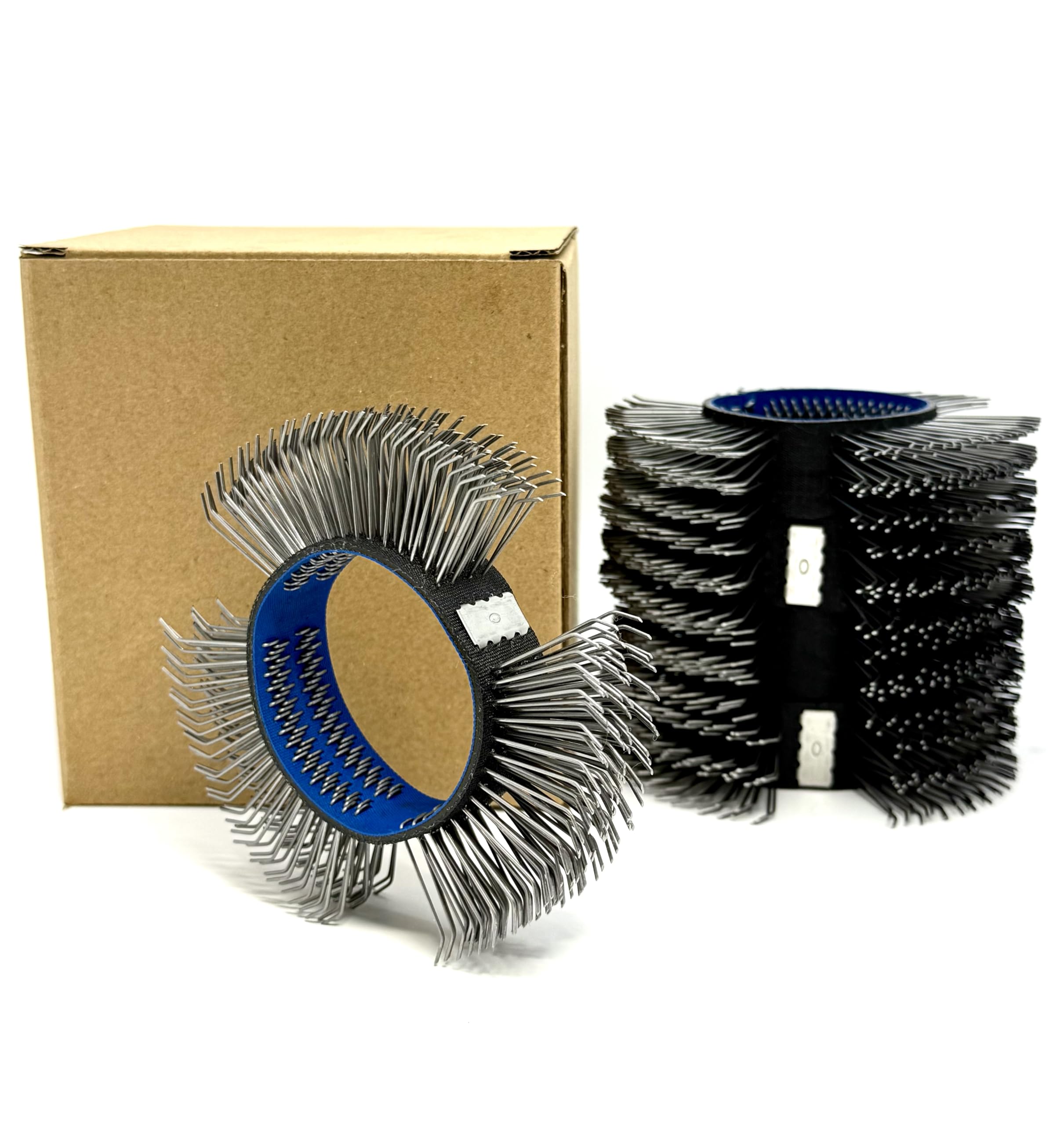 Brosses de nettoyage et de ponçage pneumatique, Brosse métallique grossière 23mm de large (0,7mm acier à ressort au carbone, 5 pièces) | Brosse Métallique grossière 23mm de large, 0,7mm acier à ressort au carbone