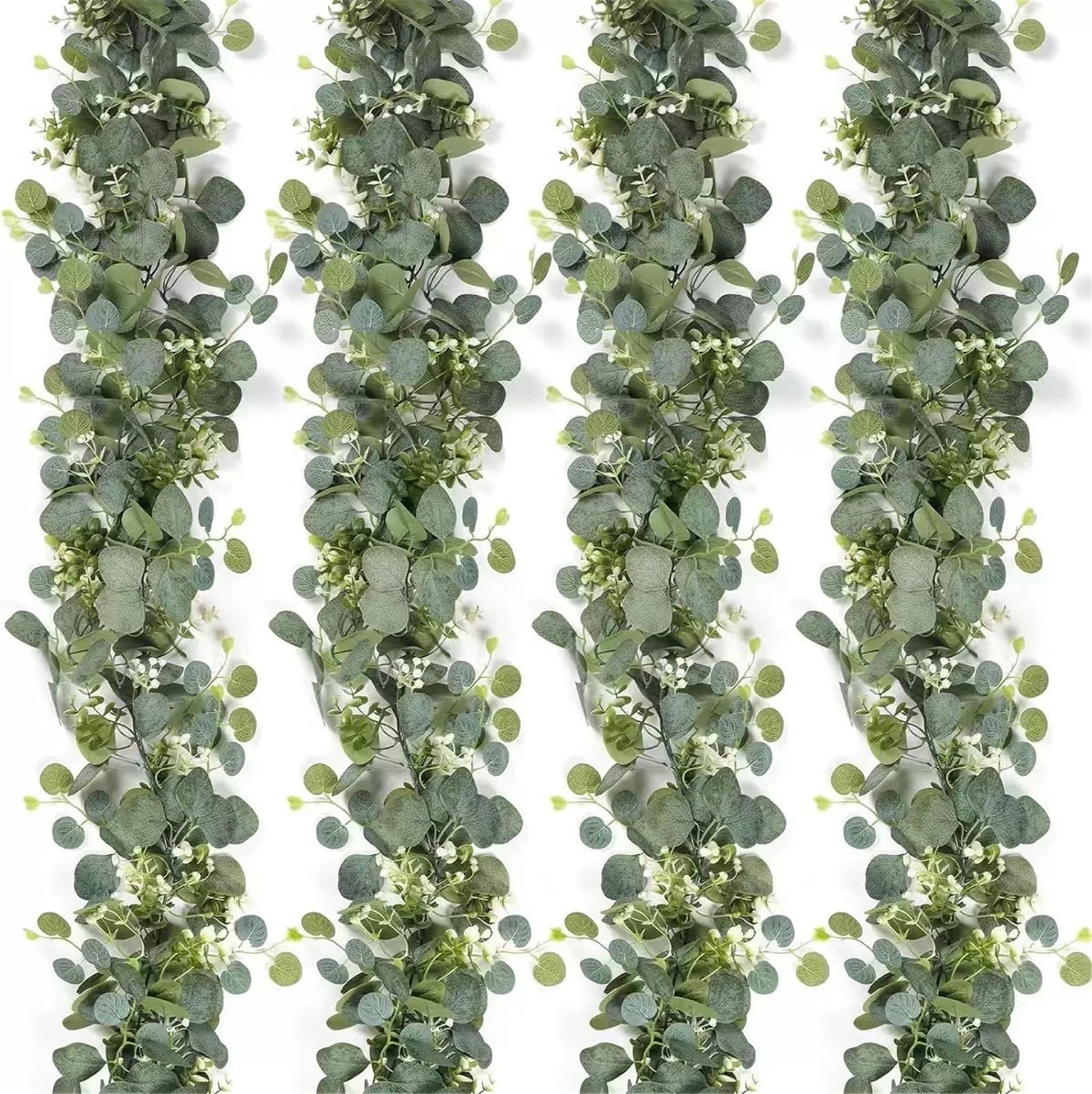 Wbcdxcbb 1.8M Simulated Vine, Eucalyptus Leaves, Vines, Green Plants 1Pcs