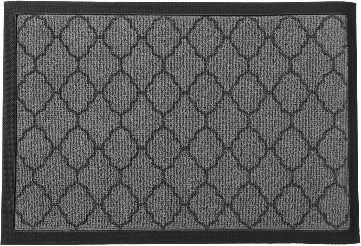CAPASTEC Entrance Doormat, Non-Slip Out of doors Mud Flap Mat, Washable Cloud Sample Door Mats, Sturdy Out of doors Door Mat for Entryway, 60 x 40 cm, Gray