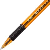 Pentel RSVP Razzle-Dazzle Ballpoint Pen, (1.0mm) Medium Line, Orange Barrel, Black Ink, Box of 12 (BK91RDF-A) – view 4
