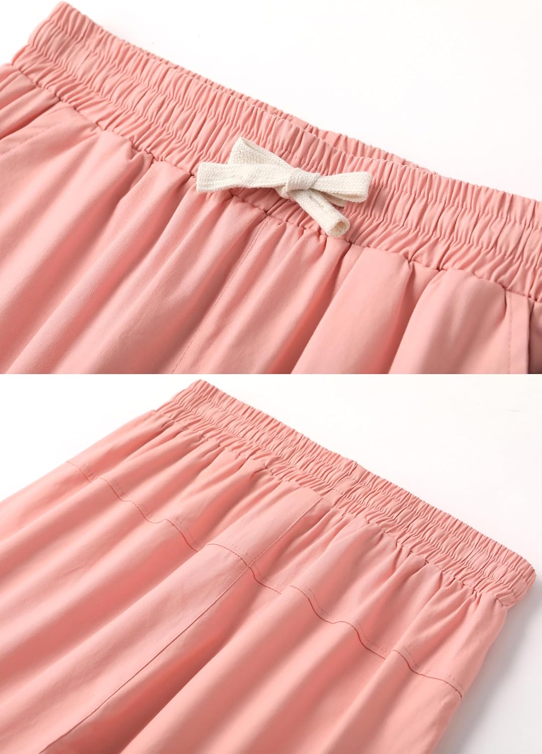 VtuAOL Women's Cargo Shorts Elastic Waist Comfy Cotton Loose Fit Shorts - Image 5